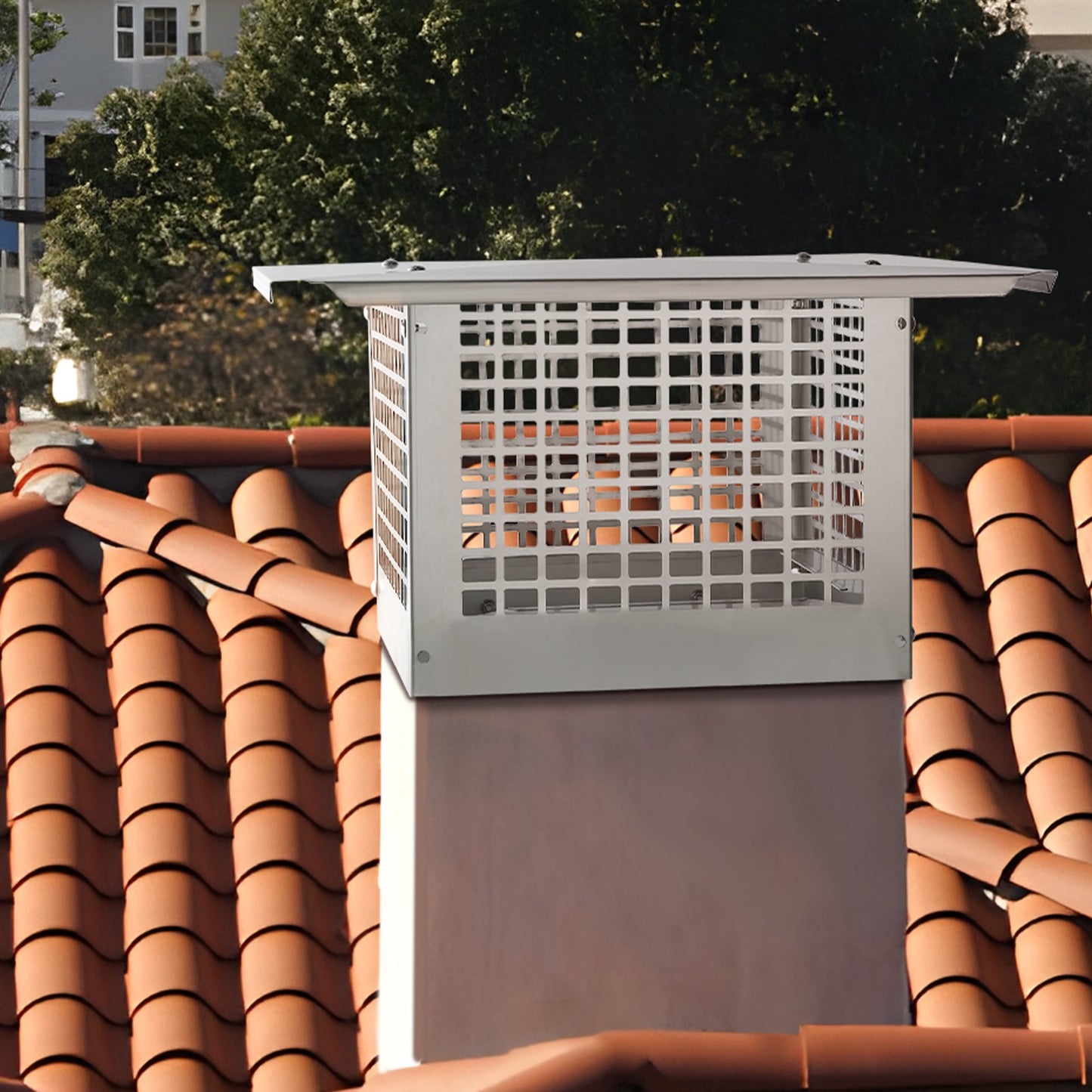 Chimney Cap 17” x 17” 304Stainless Steel Fireplace Flue Caps Cover Mesh - Image 8