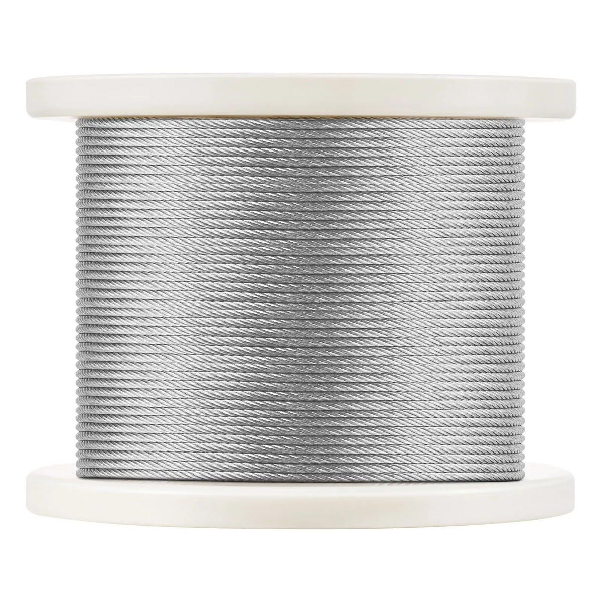 Wire Rope Kit, 3.18 mm 305 m 316 Stainless Steel Cable with Cutter and Gloves, 7.1KN Breaking Strength, 7x7 Strands Construction Marine Aircraft Grade for Handrail Stair Decking Fence Outdoors