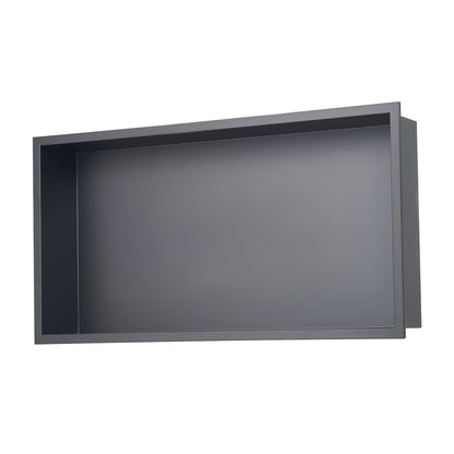 Shower Niche, 33.0 x 63.5 x 10.2 cm Recessed Wall Niche, Heavy-duty Stainless Steel Modern Soap & Shampoo Storage Organizer, Sealed Waterproof, Durable & Easy to Install, Black for Bathroom - Image 9