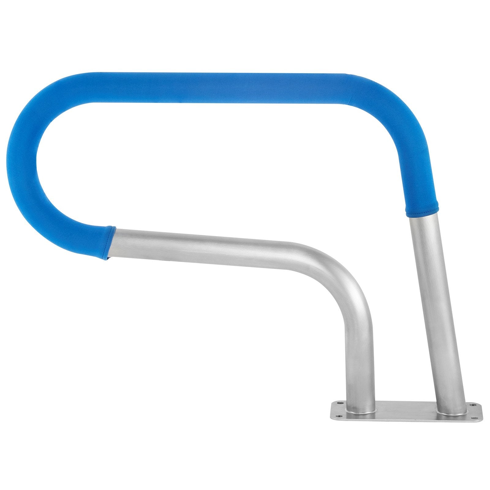 Pool Rail 30x22 Pool Railing 304 Stainless Steel 250LBS Load Capacity Silver Rustproof Pool Handrail Humanized Swimming Pool Handrail with Blue Grip Cover & M8 Drill Bit & Self-Taping Screws - Image 9