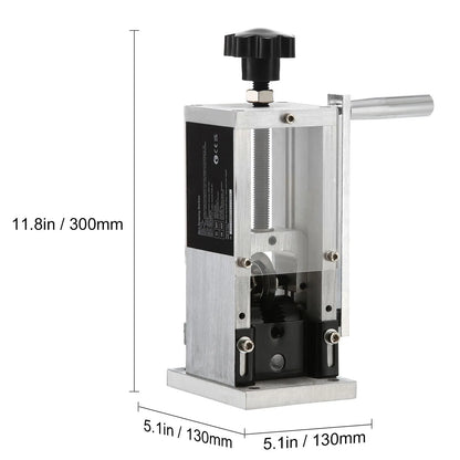 Manual Wire Stripping Machine, 0.06''-0.98'' Copper Stripper with Hand Crank or Drill Powered, Visible Stripping Depth Reference, Portable Aluminum Frame Wire Peeler for Scrap Copper Recycling - Image 8