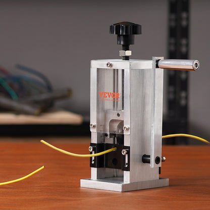 Manual Wire Stripping Machine, 0.06''-0.98'' Copper Stripper with Hand Crank or Drill Powered, Visible Stripping Depth Reference, Portable Aluminum Frame Wire Peeler for Scrap Copper Recycling - Image 8