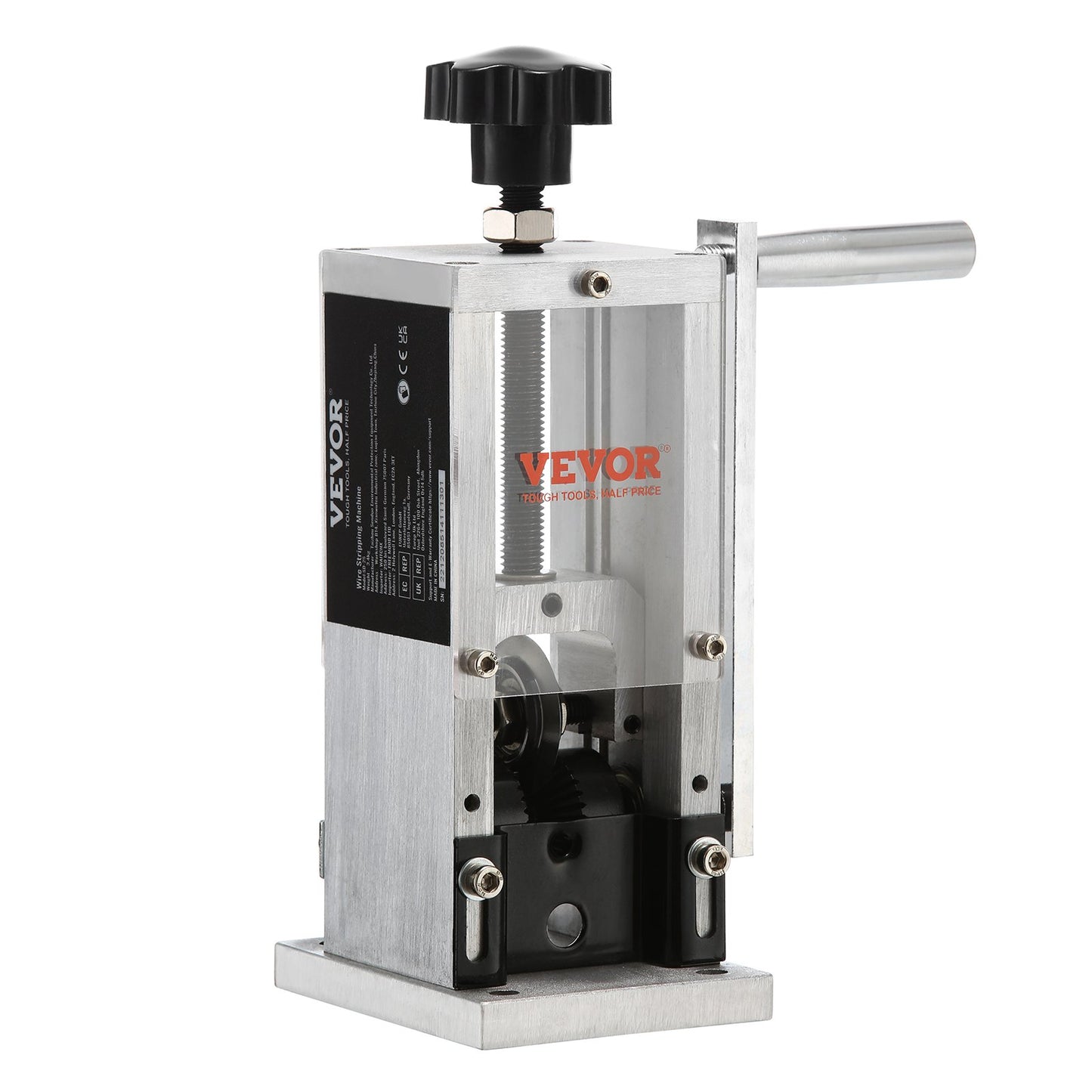 Manual Wire Stripping Machine, 0.06''-0.98'' Copper Stripper with Hand Crank or Drill Powered, Visible Stripping Depth Reference, Portable Aluminum Frame Wire Peeler for Scrap Copper Recycling - Image 9