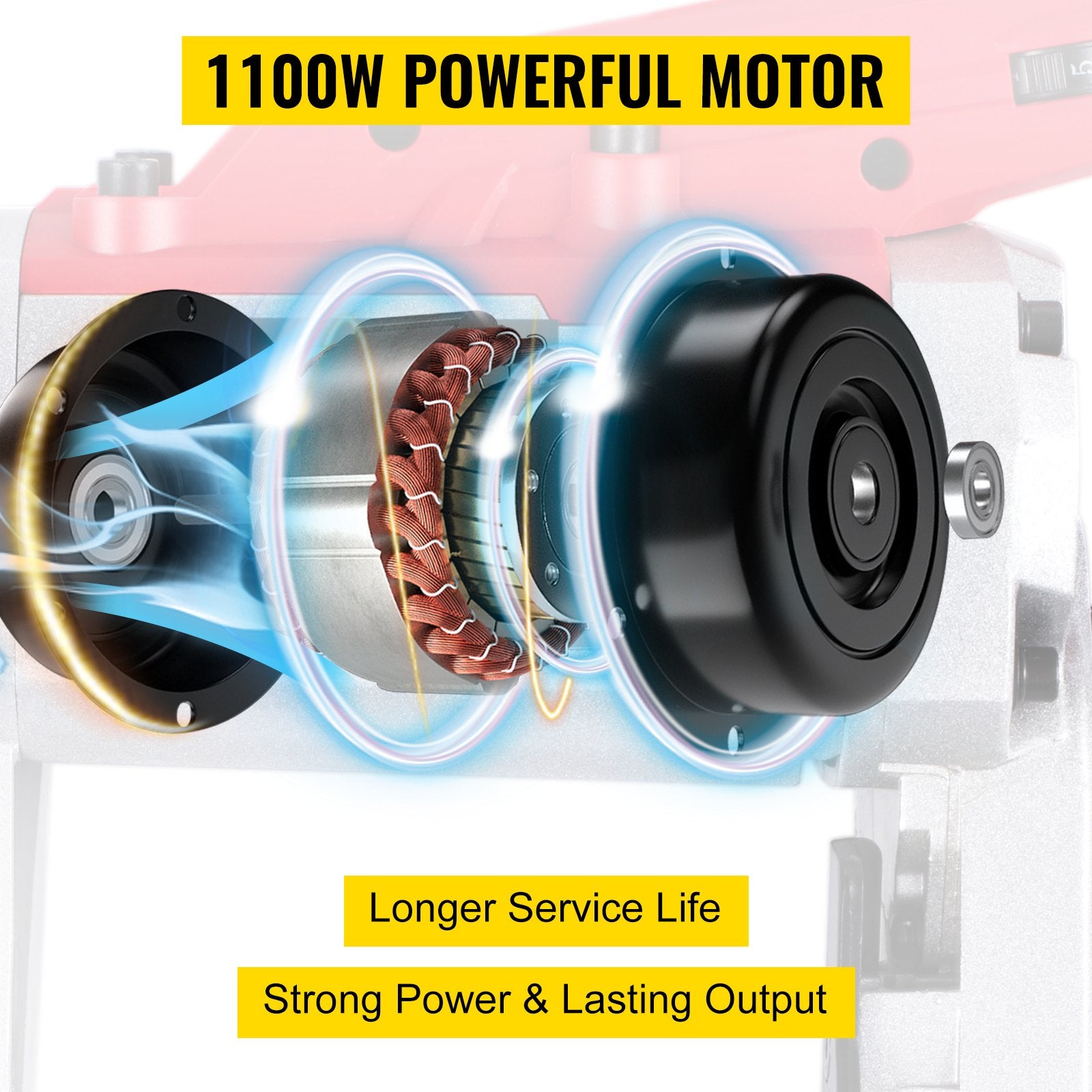 Variable-Speed 127mm Deep Cut Portable Band Saw 220V 10Amp Motor Handheld - Image 3