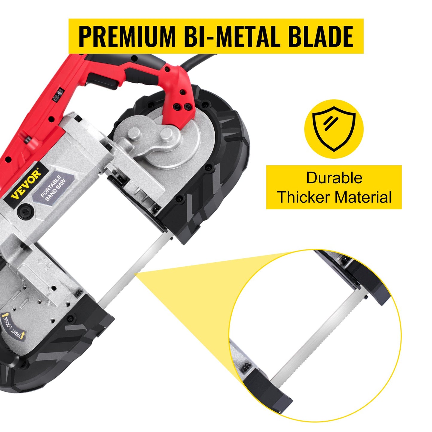 Variable-Speed 127mm Deep Cut Portable Band Saw 220V 10Amp Motor Handheld - Image 5