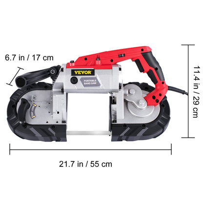Variable-Speed 127mm Deep Cut Portable Band Saw 220V 10Amp Motor Handheld - Image 8