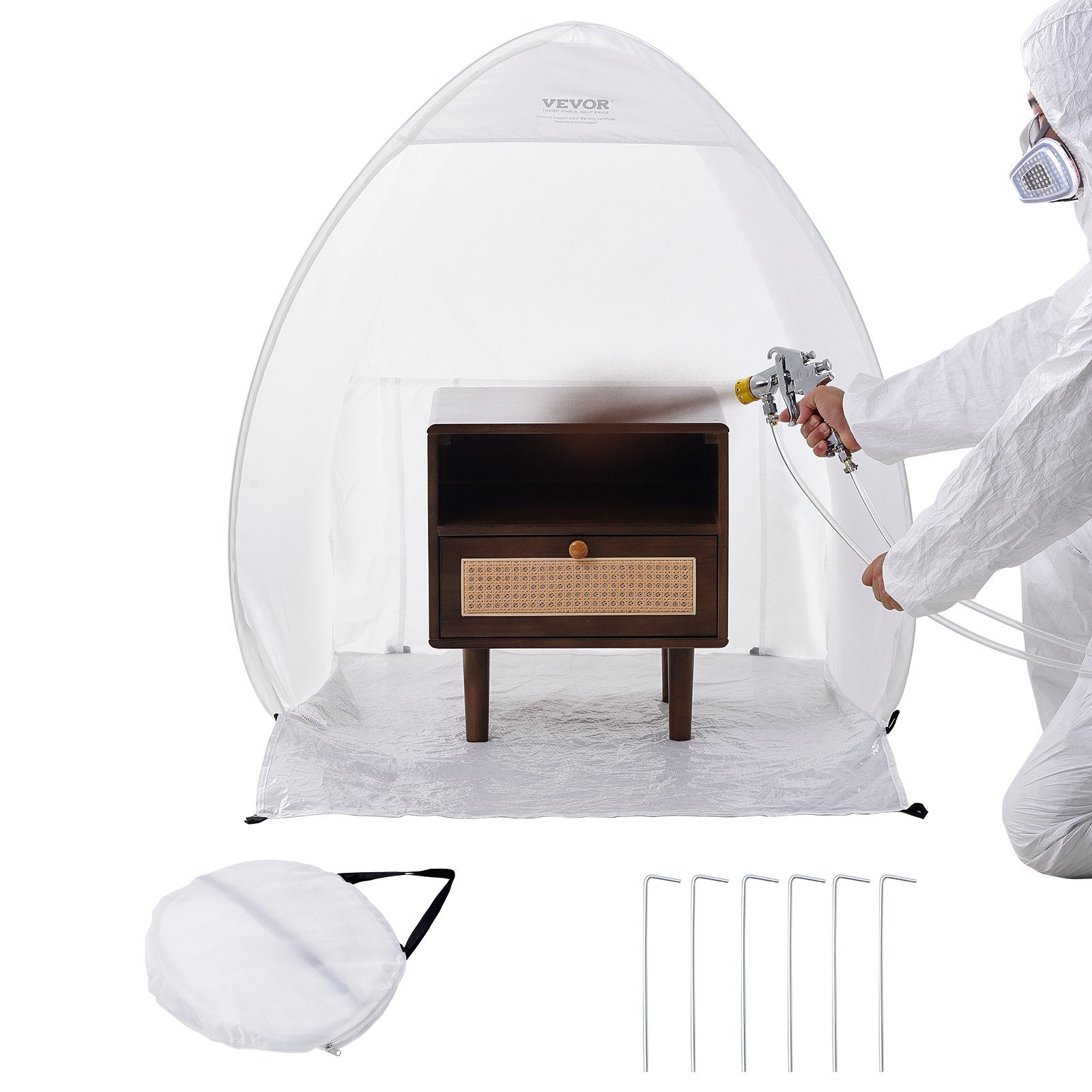 Spray Paint Shelter Portable Spray Paint Tent Booth 3.3 x 2.9 x 3.3ft Pop Up - Image 9