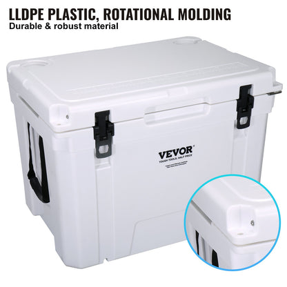 Insulated Portable Cooler, 65 qt, Holds 65 Cans, Ice Retention Hard Cooler with Heavy Duty Handle, Ice Chest Lunch Box for Camping, Beach, Picnic, Travel, Outdoor, Keeps Ice for up to 6 Days - Image 4