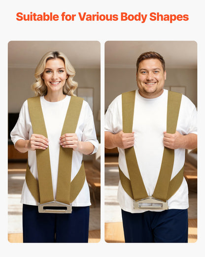 Moving Straps, Supports up to 453.6 kg, 2-Person Lifting and Moving System with 2 Harness Straps & 1 Load-bearing Strap, Adjustable Lifting Shoulder Straps Move Furniture Appliances Mattresses - Image 4