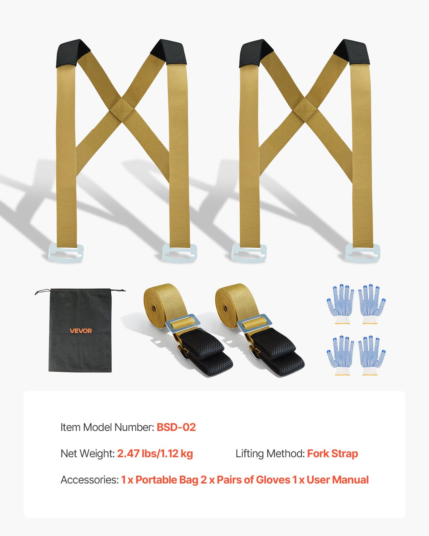 Moving Straps, Supports up to 453.6 kg, 2-Person Lifting and Moving System with 2 Harness Straps & 2 Load-bearing Straps, Adjustable Lifting Shoulder Straps Move Furniture Appliances Mattresses - Image 7