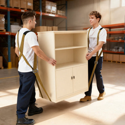 Moving Straps, 2-Person Lifting and Moving System with 2 Harness Straps, 2 Load-bearing Straps & 1 Handheld Strap, Adjustable Lifting Shoulder Straps Move Furniture Appliances Mattresses - Image 8