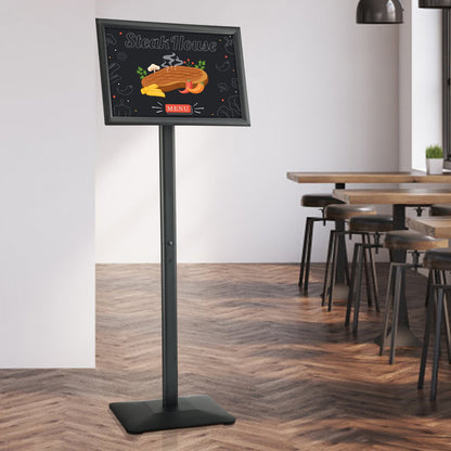 Pedestal Sign Holder Adjustable Poster Stand 11 x 17 Inch Metal Base - Image 8
