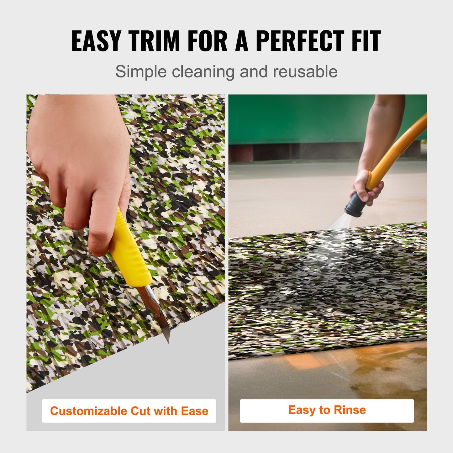 Boat Flooring, EVA Foam Boat Decking 94.5" x 35.4", Non-Slip Self-Adhesive Flooring, 23.2 sq.ft Marine Carpet for Boats, Yacht, Pontoon, Kayak Decking - Image 5