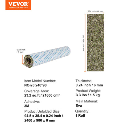 Boat Flooring, EVA Foam Boat Decking 94.5" x 35.4", Non-Slip Self-Adhesive Flooring, 23.2 sq.ft Marine Carpet for Boats, Yacht, Pontoon, Kayak Decking - Image 7