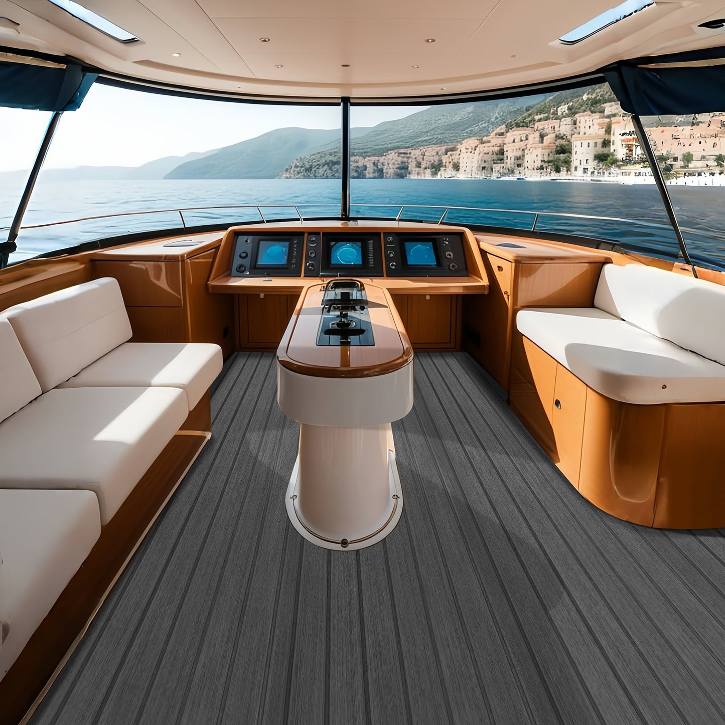 Boat Flooring, EVA Foam Boat Decking 94.5" x 23.6", Non-Slip Self-Adhesive Flooring, 15.5 sq.ft Marine Carpet for Boats, Yacht, Pontoon, Kayak Decking - Image 8