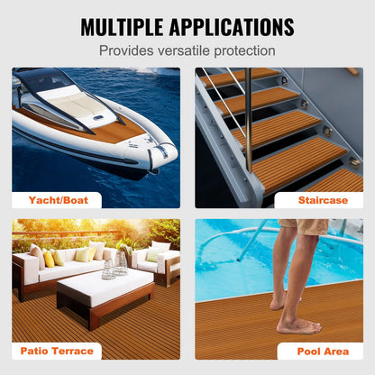 Boat Flooring, EVA Foam Boat Decking 94.5" x 46", Non-Slip Self-Adhesive Flooring, 29.9 sq.ft Marine Carpet for Boats, Yacht, Pontoon, Kayak Decking - Image 6