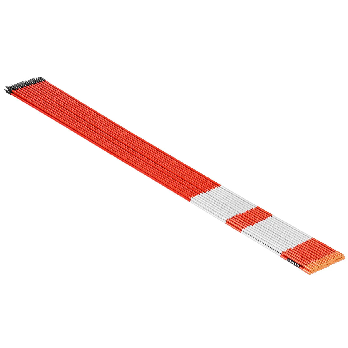 Driveway Markers, 500Pcs 122cm Long 6.35mm Dia, Hi-Visibility Driveway Reflectors with 12 in Steel Drill Bits, Reflective Snow Sticks Fiberglass Pole for Parking Lots, Walkways, Snow Plowing - Image 9