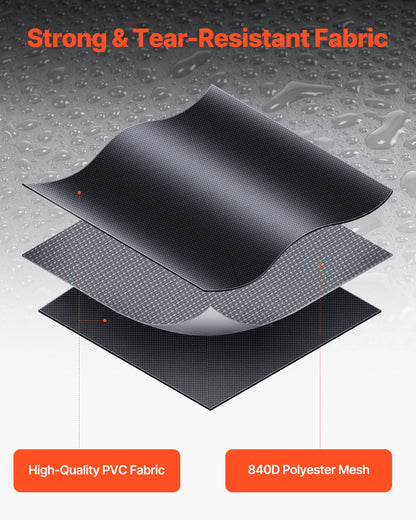 Car Rooftop Cargo Carrier Bag, 15 Cubic Feet Car Roof Cargo Carrier, 100% Waterproof Heavy Duty 840D PVC Roof Luggage Bag for All Vehicle with/without Rack- with Lock, Non-Slip Mat, 4 Door Hooks - Image 4