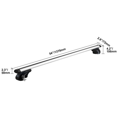 Roof Rack Cross Bars, Aluminum Roof Rack Crossbars, Fit Raised Side Rail with Gap, 90 kg Load Capacity, Adjustable Crossbars with Locks, for SUVs, Sedans, and Vans - Image 8