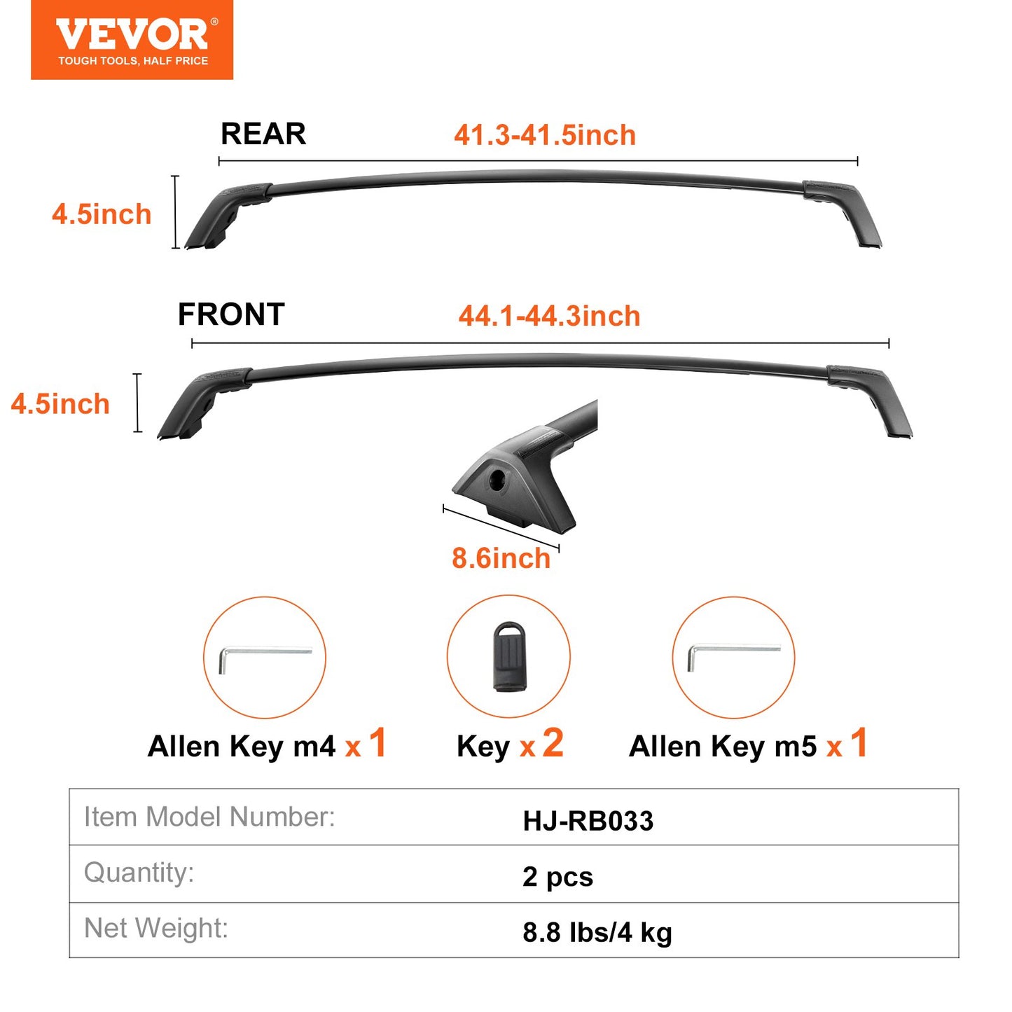 Roof Rack Cross Bars, Compatible with Toyota RAV4 2020-2023, 160lbs Load Capacity, Aluminum Anti-Rust Crossbars with Locks, Rooftop Cargo Bag Luggage Carrier (Not Fit for Adventure/TRD Off-Road) - Image 7