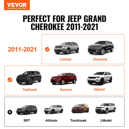 Roof Rack Crossbar for JEEP GRAND CHEROKEE 2011-2021 Aluminum with Lock - Image 2