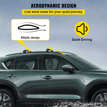 Roof Rack Compatible with Mazda CX-5 CX5 2017 2018 2019 2021 4PCS Roof Rack Rail Cross Bar Crossbar - Image 5