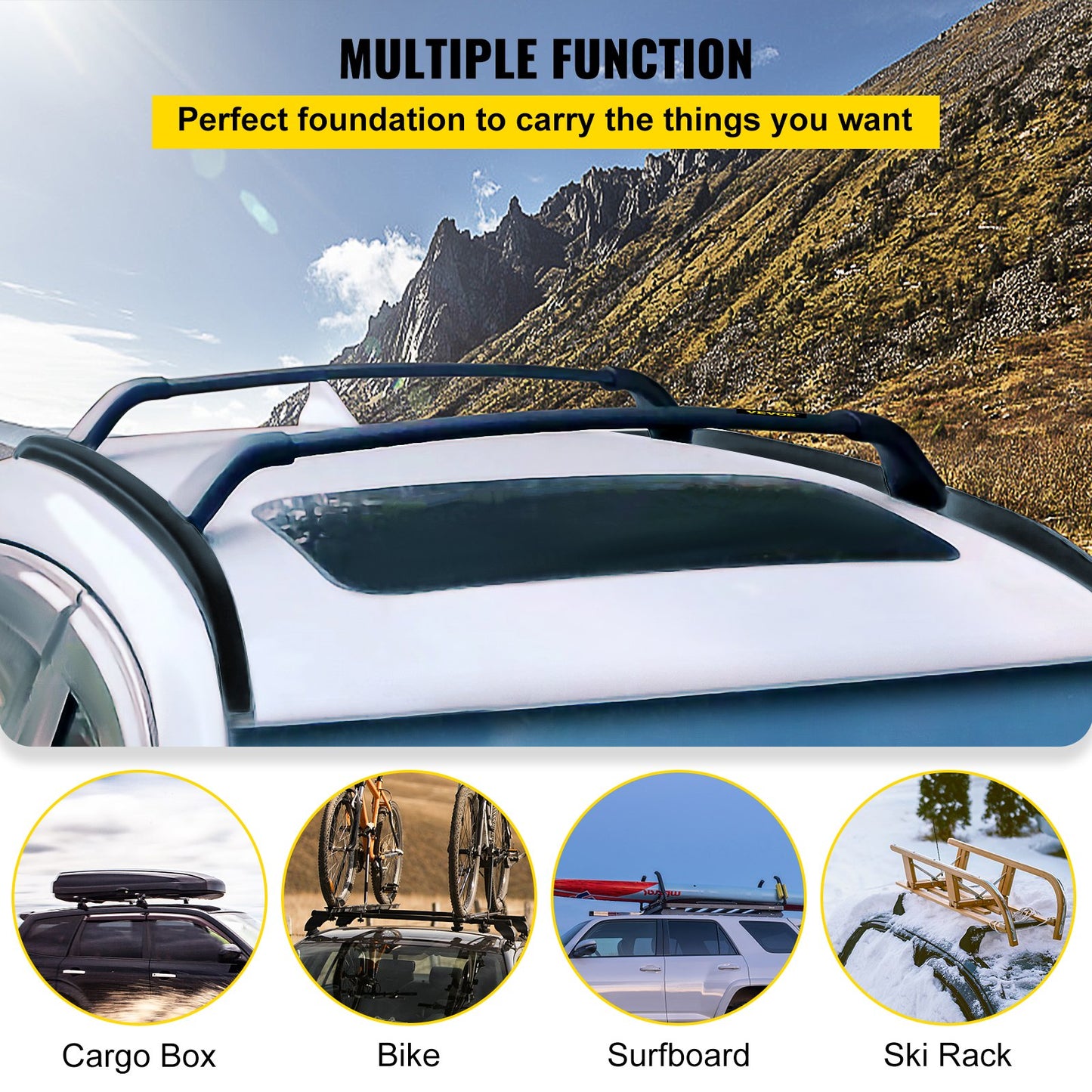 Roof Rack Compatible with Mazda CX-5 CX5 2017 2018 2019 2021 4PCS Roof Rack Rail Cross Bar Crossbar - Image 6