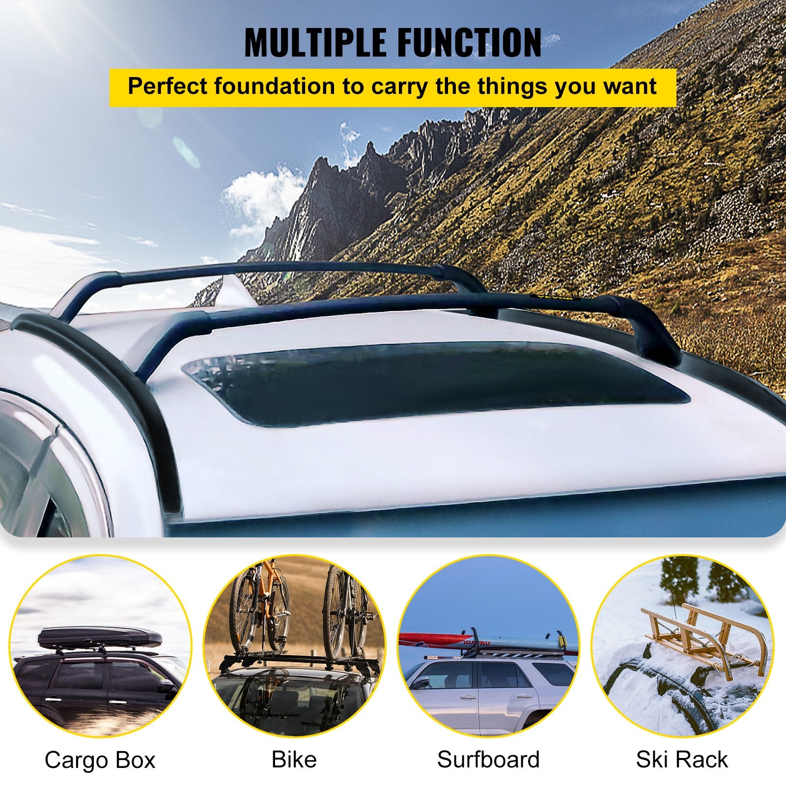 Roof Rack Compatible with Mazda CX-5 CX5 2017 2018 2019 2021 4PCS Roof Rack Rail Cross Bar Crossbar - Image 6