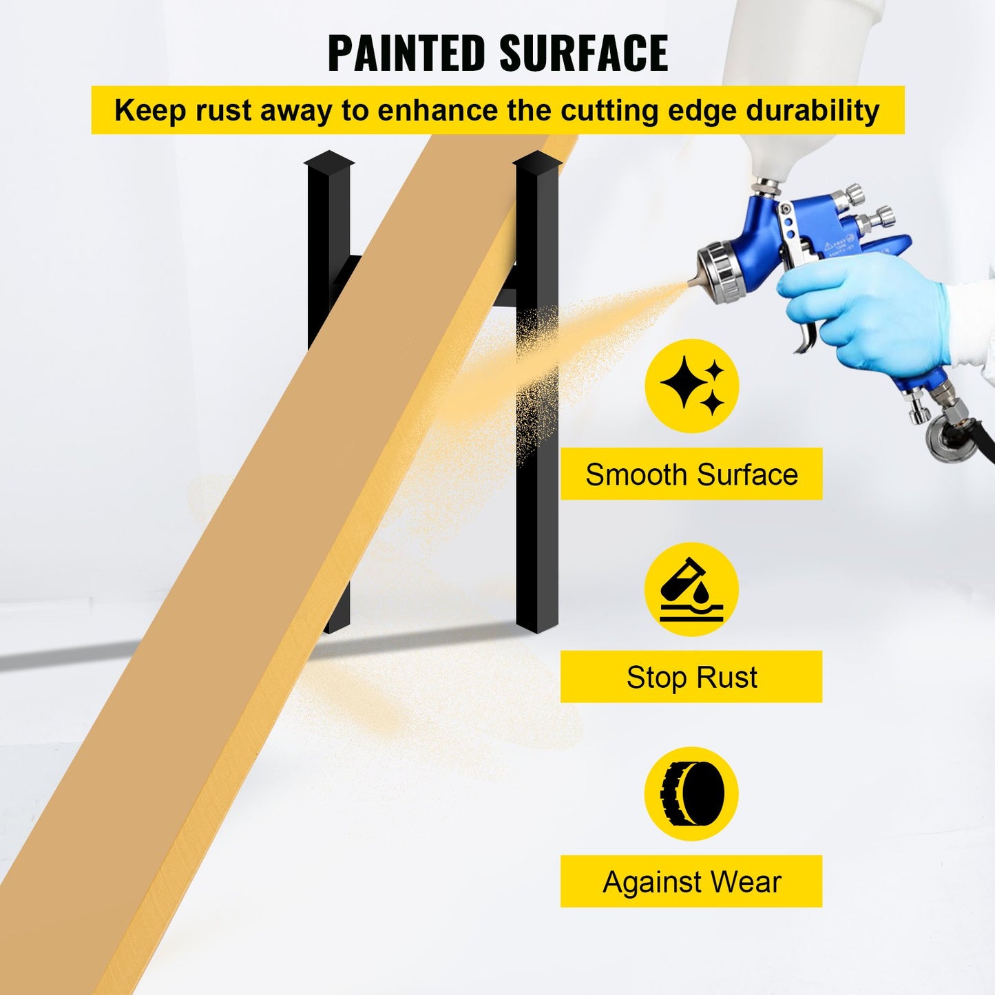Bucket Cutting Edge, 213x15x1.9 Bucket Edge, Weld-on and Bolt-on Advanced Cutting Edge, 16Mn Carbon-manganese Steel Loader Cutting Edge, Skid Steer Cutting Edge with Paint for Excavator and Load - Image 5