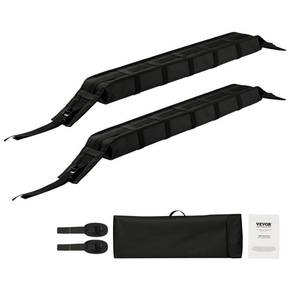 Soft Roof Rack Pads 33in 176lbs Load Capacity for Kayak Canoe Surfboard Luggage - Image 9