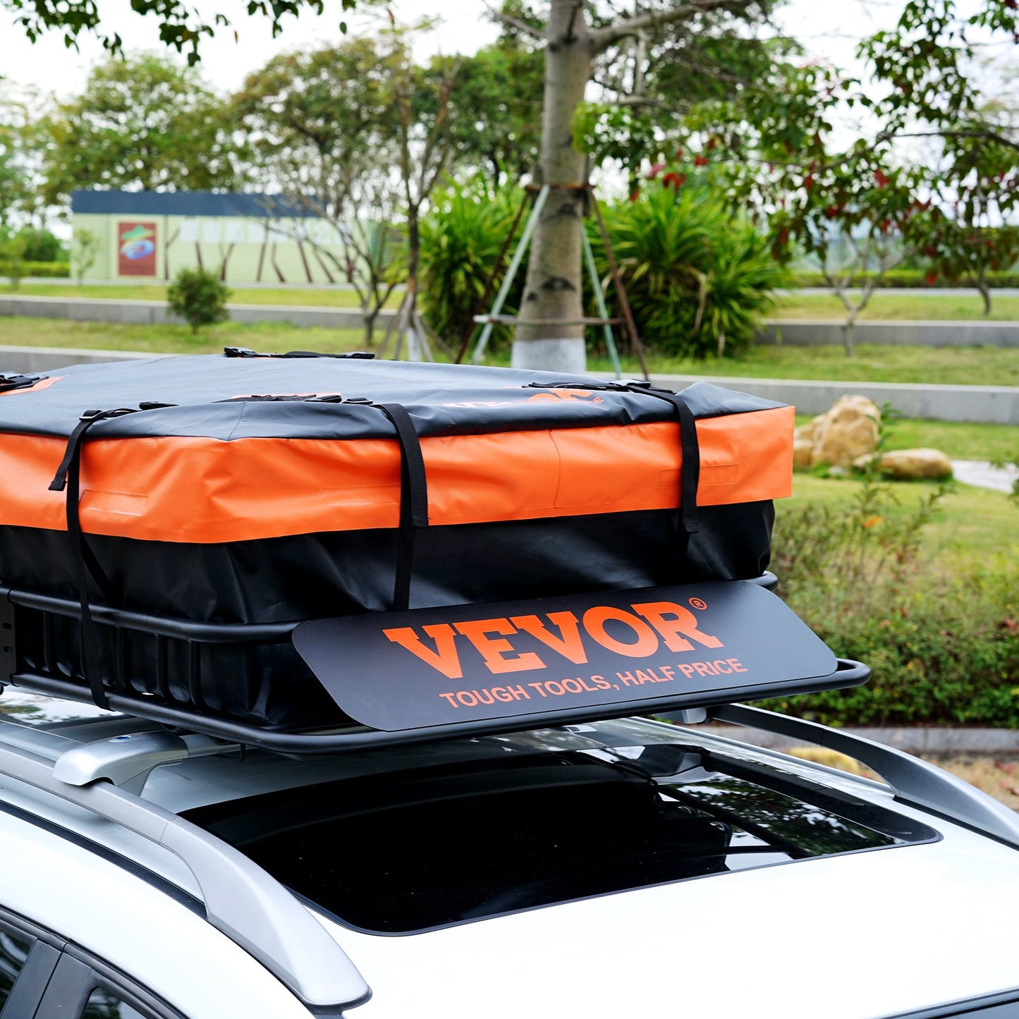 Roof Rack Cargo Basket 200 LBS 51"x36"x5" for SUV Truck with Luggage Bag - Image 8