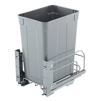 Pullout Trash Can for Kitchen Cabinets, Garbage Waste Recycling Bin, Under Mount Waste Container, with Heavy Duty Metal Soft Close Sliding System and Door Kit, for Sink, Under Counter - Image 9