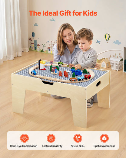 Multi-Purpose Activity Play Table 290 Building Bricks & 30 PCS Accessories - Image 6