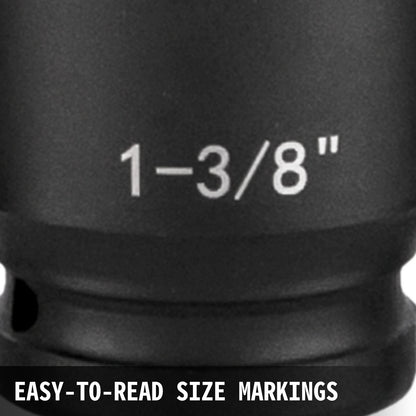 Impact Socket Set 1/2 Inches 19 Piece Impact Sockets, Standard Socket Assortment, 1/2 Inches Drive Socket Set Impact Standard SAE (3/8 Inches to 1-1/2 Inches) 6-point Hex Sockets - Image 4
