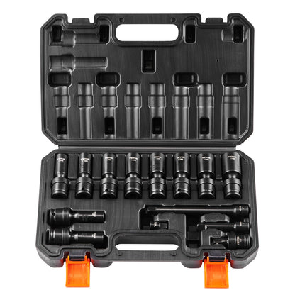 360 Degree Swivel Impact Sockets Set 14pcs 6-Point 3/8in Drive Socket Set - Image 9