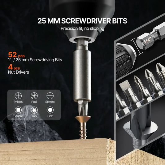 Drill Bit Set 100PCS Screwdriver Bit Set with Carrying Case Multi-purpose - Image 4