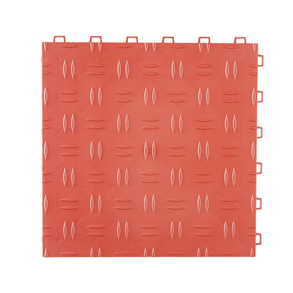 Garage Tiles Interlocking, 12 x 12 x 0.53 inch 25 Pack Garage Floor Covering Tiles, Non-Slip Double-Sided Texture Garage Flooring Tiles, for Garages, Basements, Repair Shops, Red - Image 9