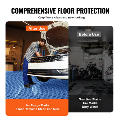 Garage Tiles Interlocking 12x12 in 25 Pack Garage Flooring Tiles Blue - Image 5