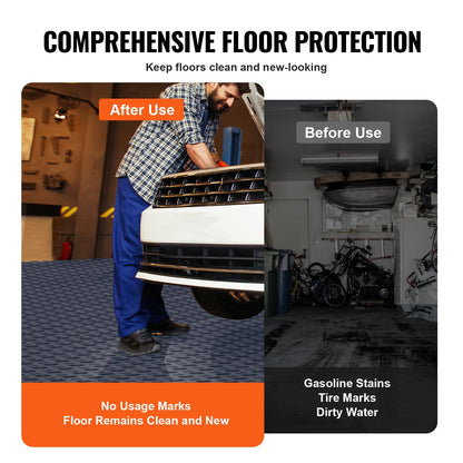 Garage Tiles Interlocking, 12 x 12 x 0.53 inch 50 Pack Garage Floor Covering Tiles, Non-Slip Double-Sided Texture Garage Flooring Tiles, for Garages, Basements, Repair Shops, Graphite Gray - Image 5