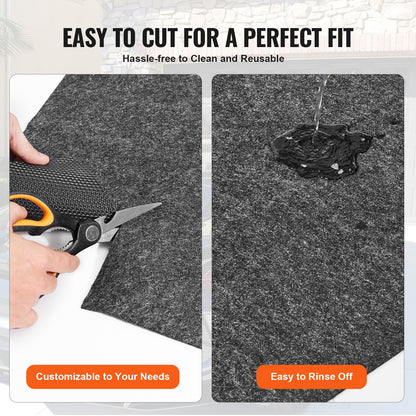 Waterproof Garage Floor Mat for Under Car, 914.4x1524 MM Compact Size Heavy Duty Containment Mat with Strong Grip, Protects Garage Floor from Water, Mud and Oil, For Garages,Greenhouses,Entrance - Image 6