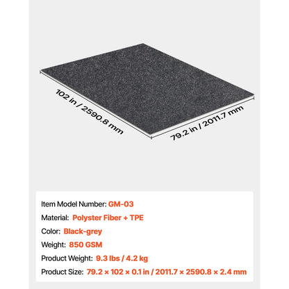 Waterproof Garage Floor Mat for Under Car, Non-slip 2 x 2.6 M Compact Size Heavy Duty Containment Mat, Protects Garage Floor from Water, Mud and Oil, For Garages,Greenhouses,Entrance - Image 7