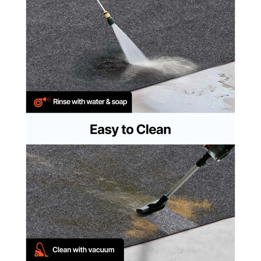 Garage Floor Mat, 2.25 x 5.2 M Waterproof Protection from Water,Snow, Rain,Mud and Oil for Cars, Non-slip Heavy Duty Containment Mat with TPE Anti-Leak Backing & Easy to Clean & Cuttable - Image 5