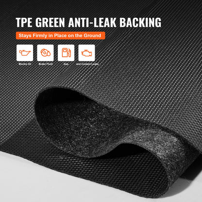 Garage Floor Mat, 2.3 x 5.79 M Waterproof Protection from Water,Snow, Rain,Mud and Oil for Cars, Non-slip Heavy Duty Containment Mat with TPE Anti-Leak Backing & Easy to Clean & Cuttable - Image 5