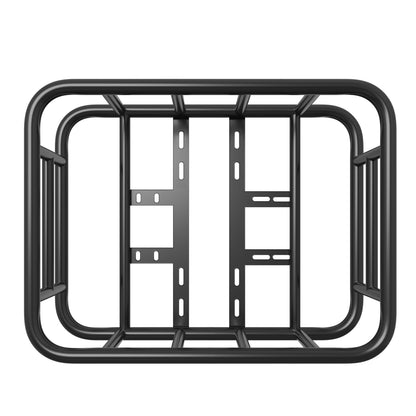 Rear Bike Basket, Medium Bicycle Basket with Cargo Net, Liner & Waterproof Cover, Heavy Duty Bike Back Basket for Adult Women/Men Carrying Dogs, Pets, Fruit & Grocery, Mounting Tools Included