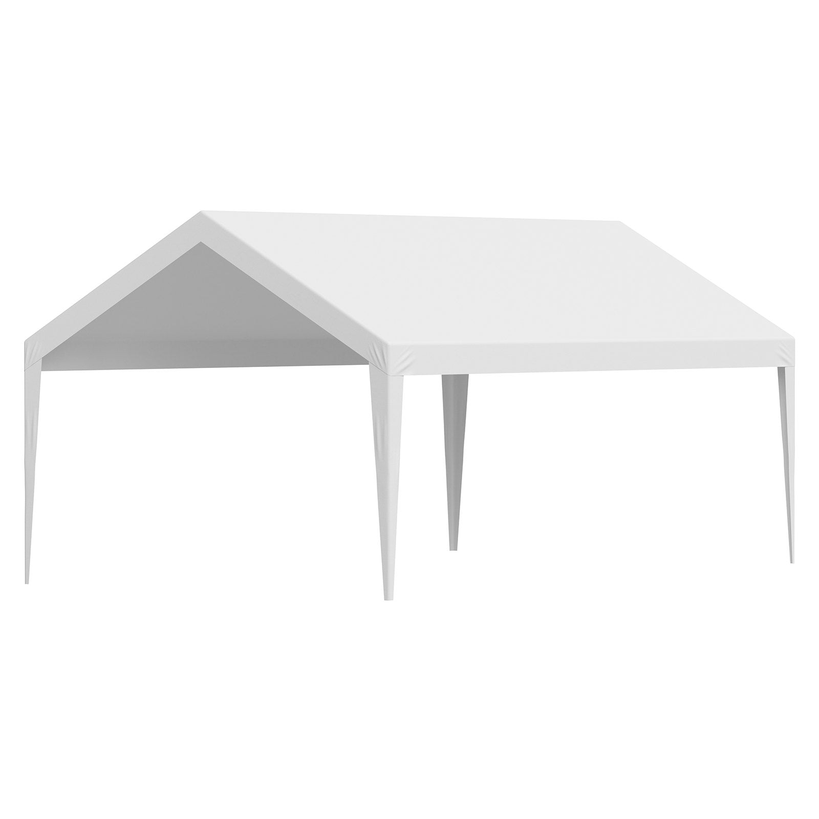 Carport Replacement Canopy, 6 x 3.6 m Potable Garage Tent Top Tarp, UV-Resistant & Waterproof Car Shelter Tarp, Heavy Duty Car Port Cover with Ball Buggees, White, Frame Not Included - Image 9