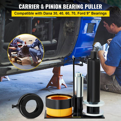 Carrier & Pinion Bearing Puller, Compatible with Dana 30, 40, 60, 70, Ford 9\" Bearings, Pinion Puller Tool with 2 Clamshells, 45# Steel Clamshell Carrier Bearing Puller for Auto Repair - Image 2