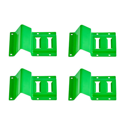 Wheel Chock Tie-Down Kit, Chock-Style Trailer Tie Down Strap, Car Tie Down Kit with Buckle, Break Strength 1986.73 kg & Working Load 662 kg Motorcycle Tie-Down System E-Hooks for ATVs, UTVs