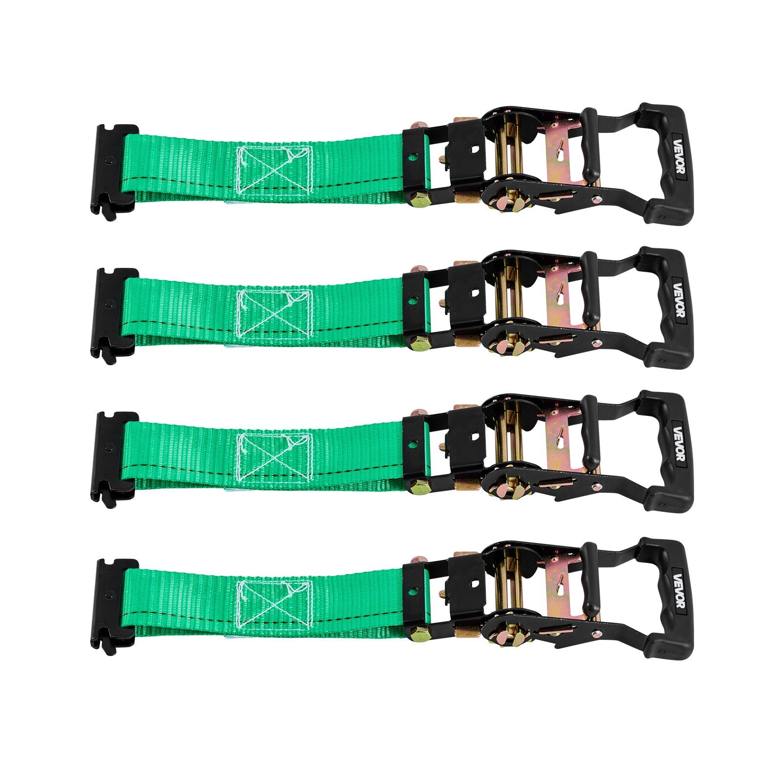 Wheel Chock Tie-Down Kit, Chock-Style Trailer Tie Down Strap, Car Tie Down Kit with Buckle, Break Strength 1986.73 kg & Working Load 662 kg Motorcycle Tie-Down System E-Hooks for ATVs, UTVs - Image 9