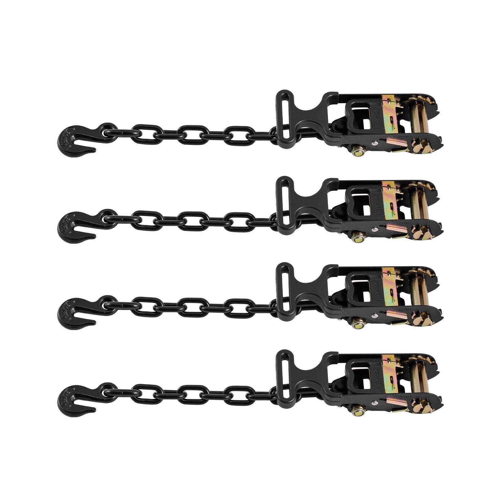 Wheel Chock Tie-Down Kit, Tire-Style Tow Dolly Strap, Car Tie Down Kit with Heavy-Duty Hook, Break Strength 4540 kg & Working Load 1512 kg Motorcycle Tie-Down System with O-Ring for ATV, SUV - Image 9