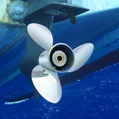 Outboard Propeller, Replace for OEM 3860709, 3-Blade 14.5\" x 21\" Pitch Steel Boat Propeller, Compatible with Volvo Penta SX Drive All Models, with 19 Tooth Splines, RH - Image 8